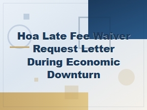 How to Write an Hoa Late Fee Waiver Request Letter